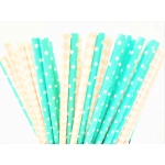 Eco-friendly paper straws - 100 pieces (100% biodegradable)