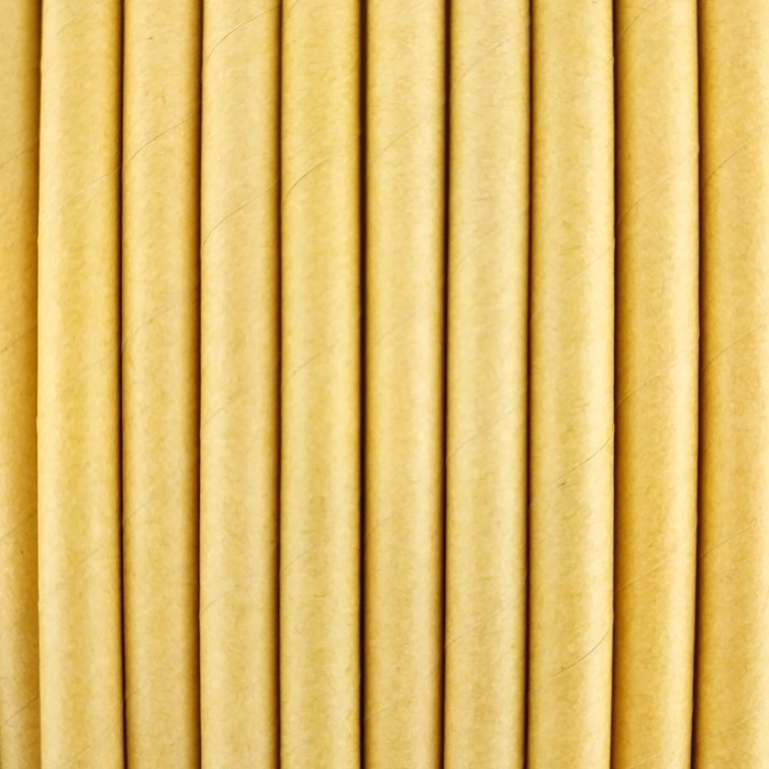 Ekologická papírová brčka - 100 kusů 8x210 mm (100% biologicky rozložitelná)