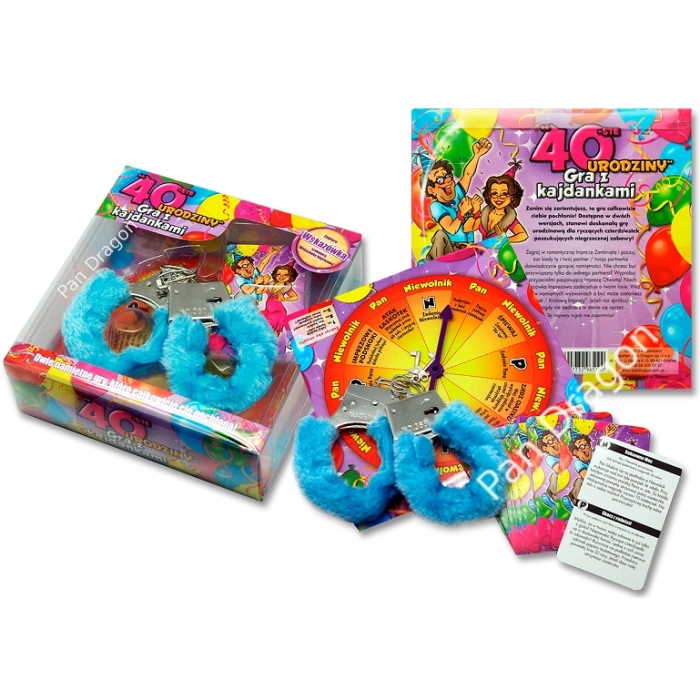 40th birthday party game, with handcuffs