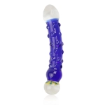 Glas-Luxus-Dildo - Farbe blau