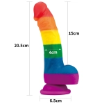 Фалоімітатор Rainbow Prider - 20,5 см
