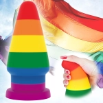 Regenbogen Prider Analplug - 15 cm