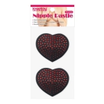Reusable nipple stickers - diamond hearts