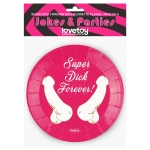 Papierové taniere Super Dick Forever - 6 kusov