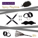 Exclusive BDSM erotic set with a bag - black