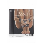 Leather handcuffs for arms and legs - black