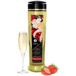Exclusive Shunga massage oil - strawberry wine