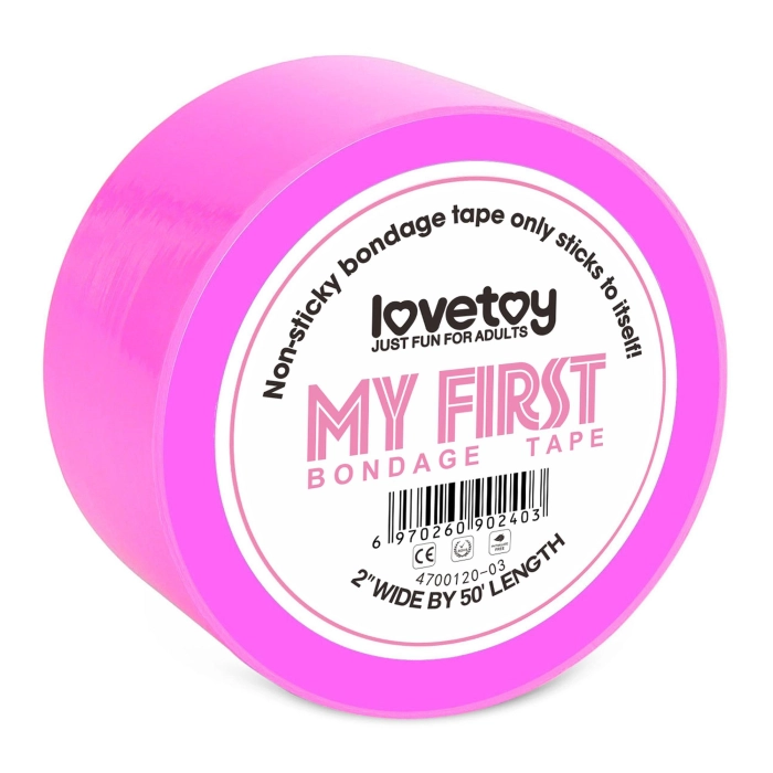 Erotická bondážní páska LOVETOY - fuchsiová