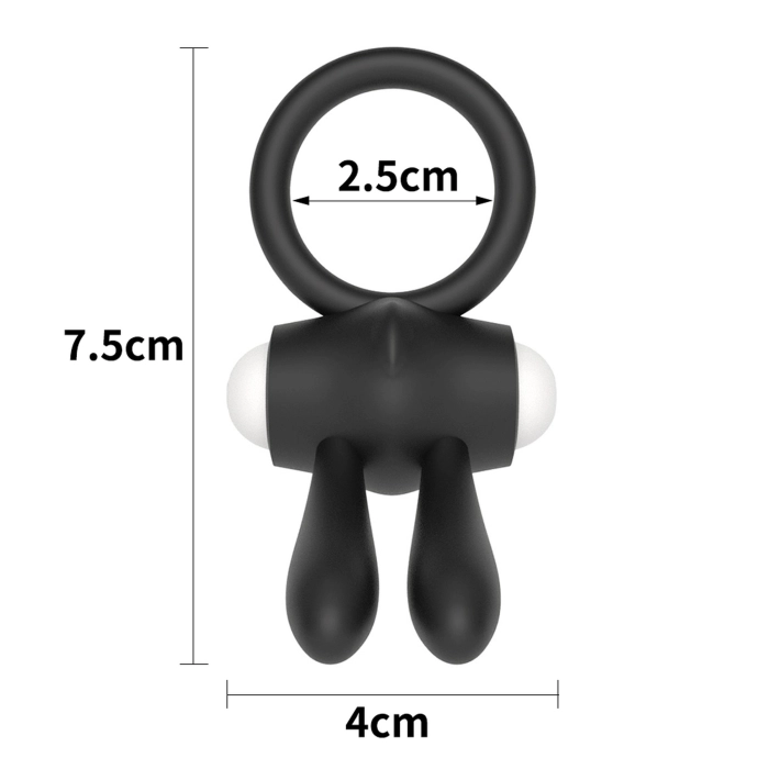 Vibrating Ring - Black Rabbit