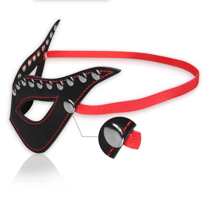 Bondage Fetish erotic mask - artificial leather