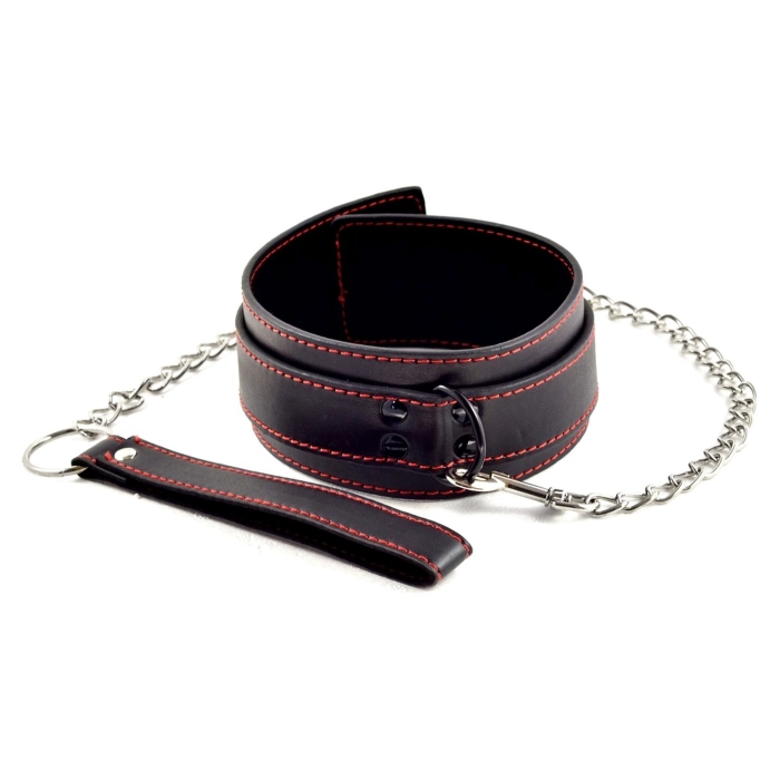 Bondage Fetish erotický obojek s řetězem