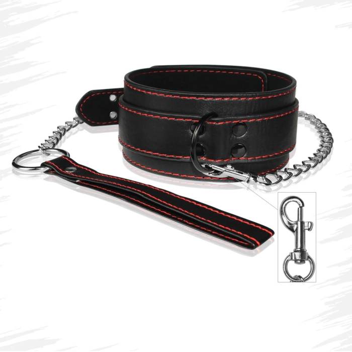 Bondage Fetish erotický obojek s řetězem