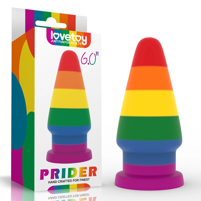 Regenbogen Prider Analplug - 15 cm