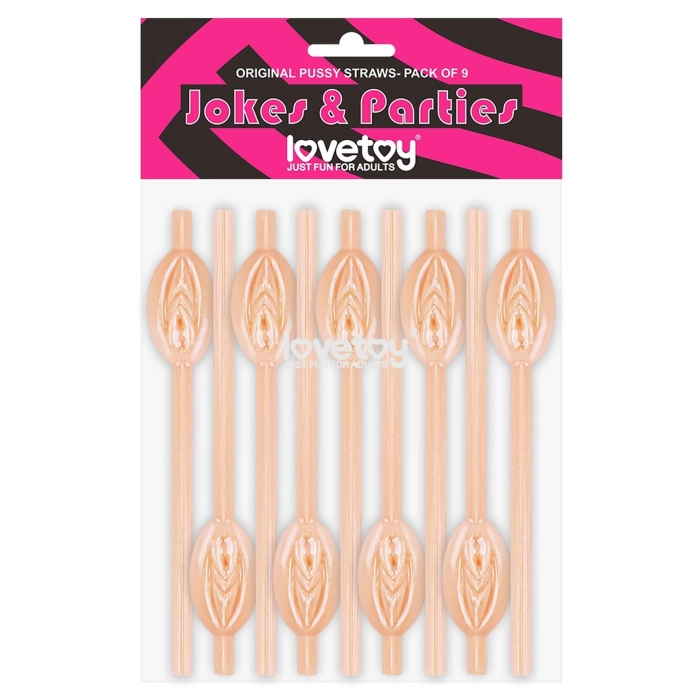 Pussy straws 9 pieces - nude