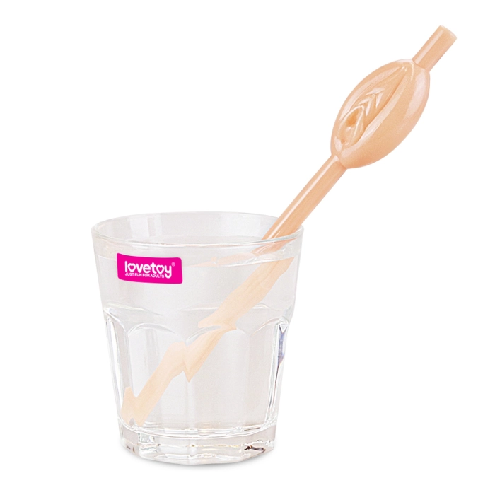 Pussy straws 9 pieces - nude