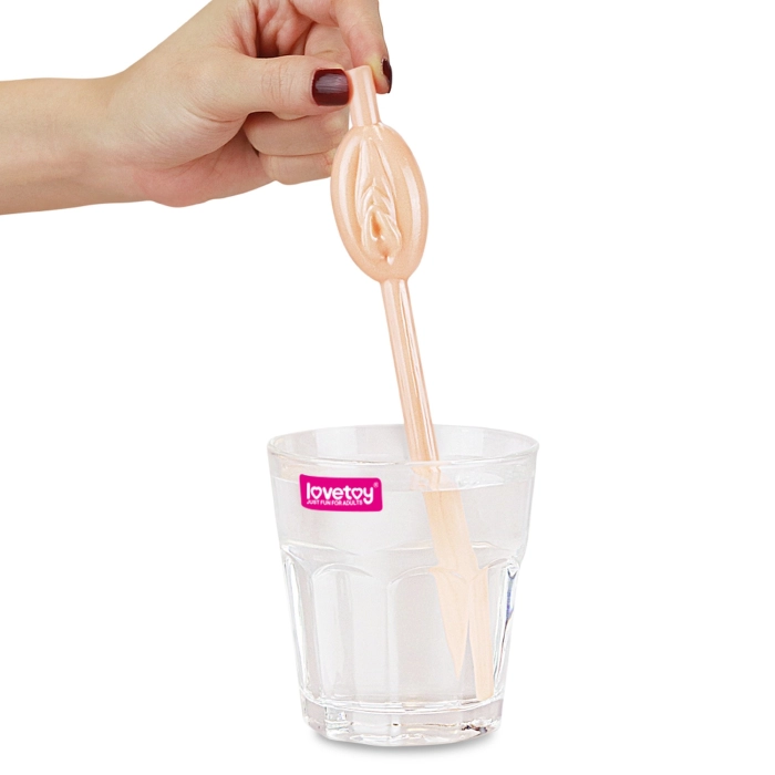 Pussy straws 9 pieces - nude