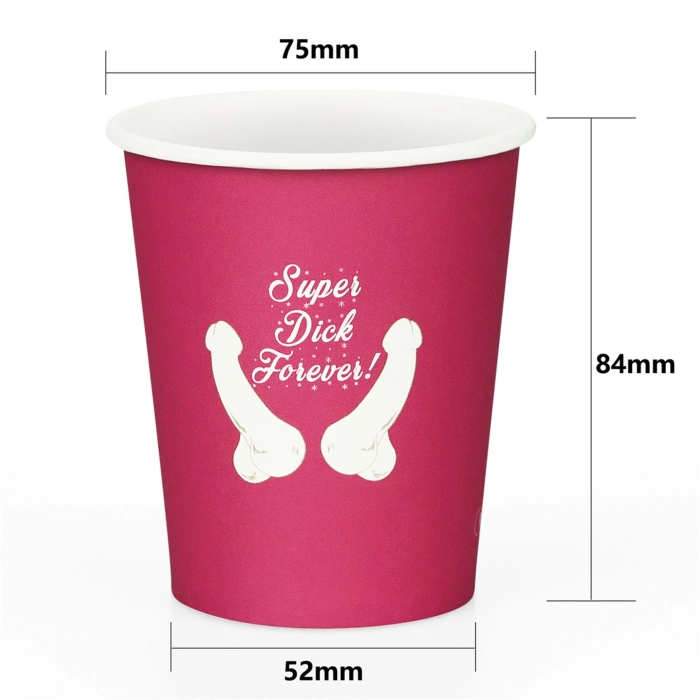 Super Dick Forever paper cups (6 pieces)