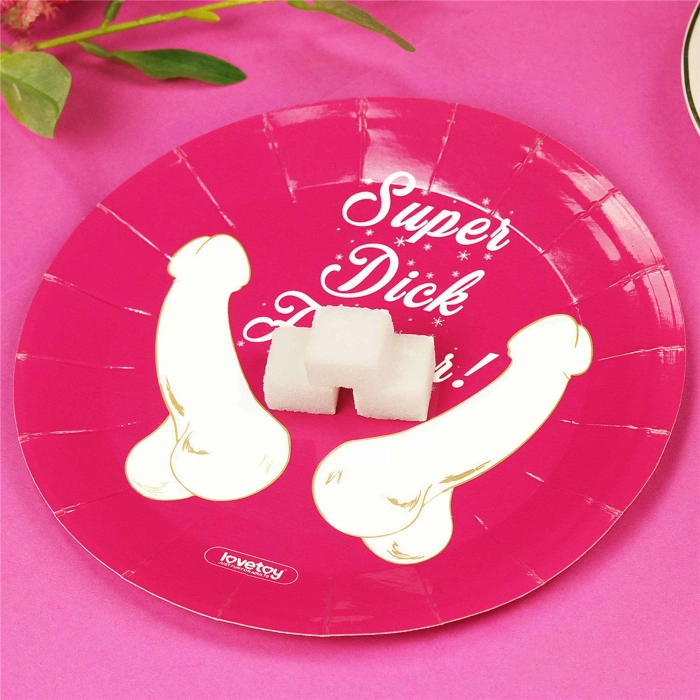 Papierové taniere Super Dick Forever - 6 kusov