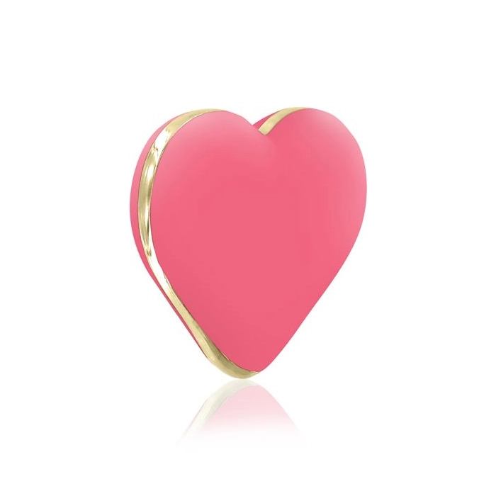 Vibrating massage heart - coral pink