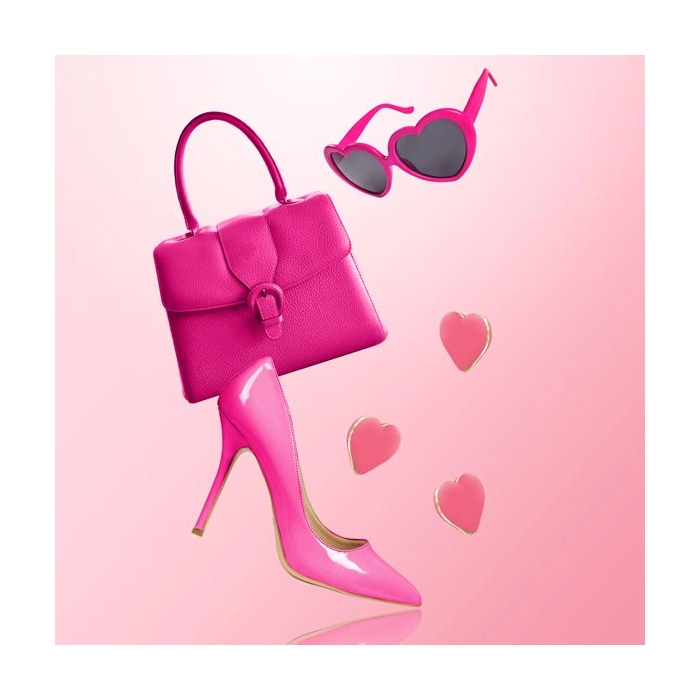 Vibrating massage heart - coral pink