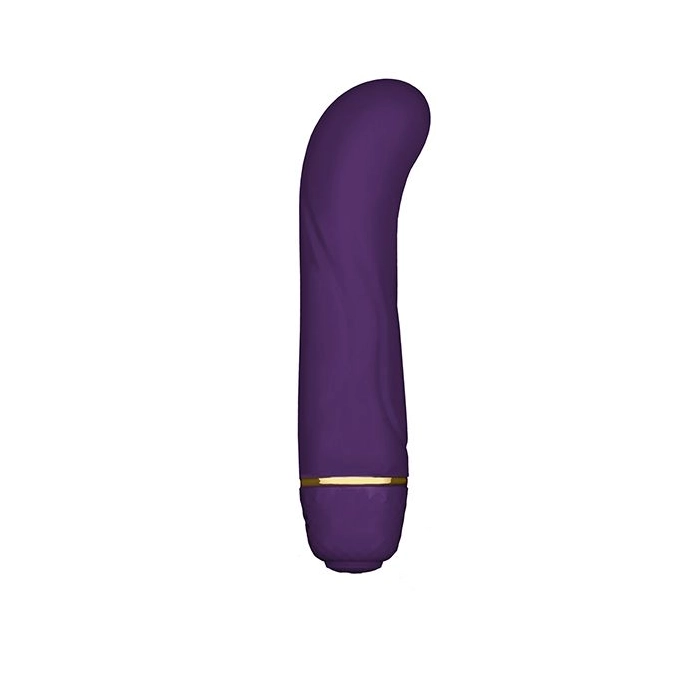 Mini G Floral vibrator + cosmetic bag - purple