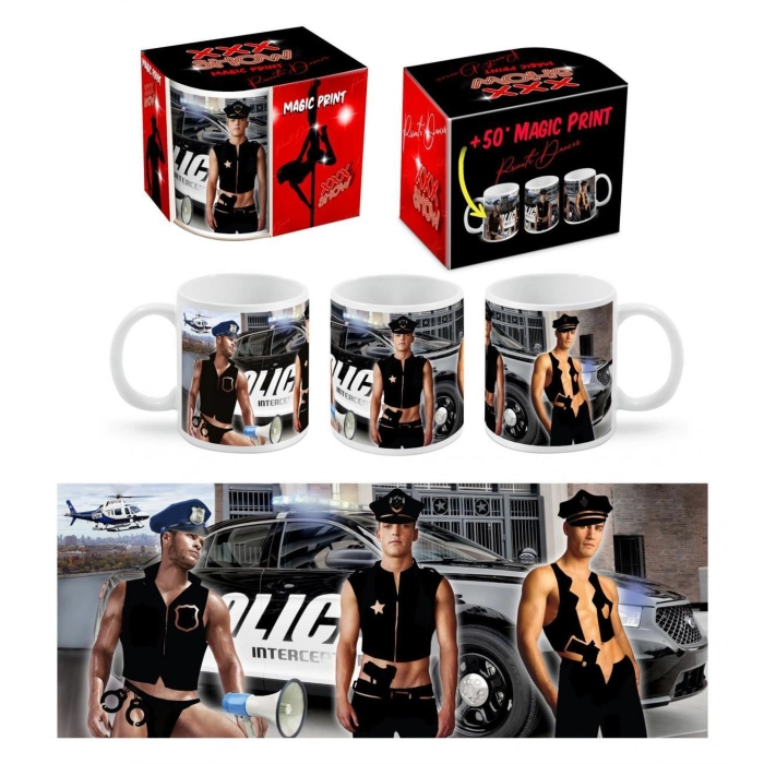 Magic Mug XXX Show Policemen - changes color!