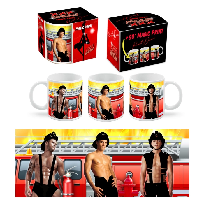 Magic Mug XXX Show Firefighters - changes color!