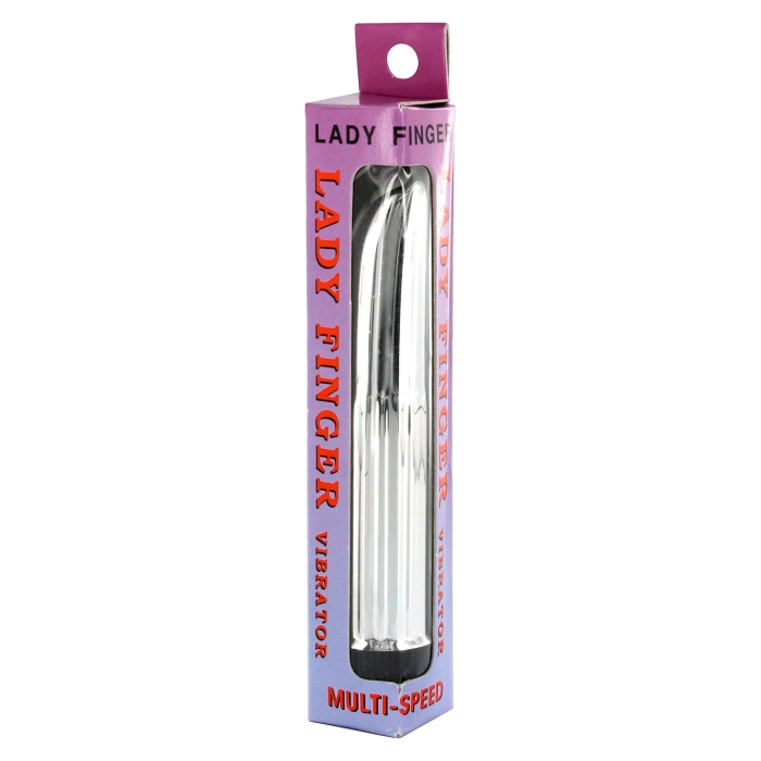 Lady Finger mini vibrator - silver