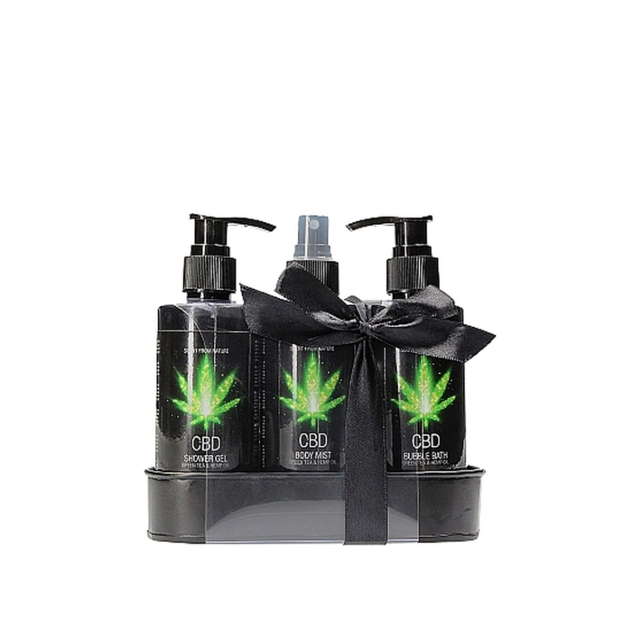 CBD-Badeset mit Hanföl und grünem Tee