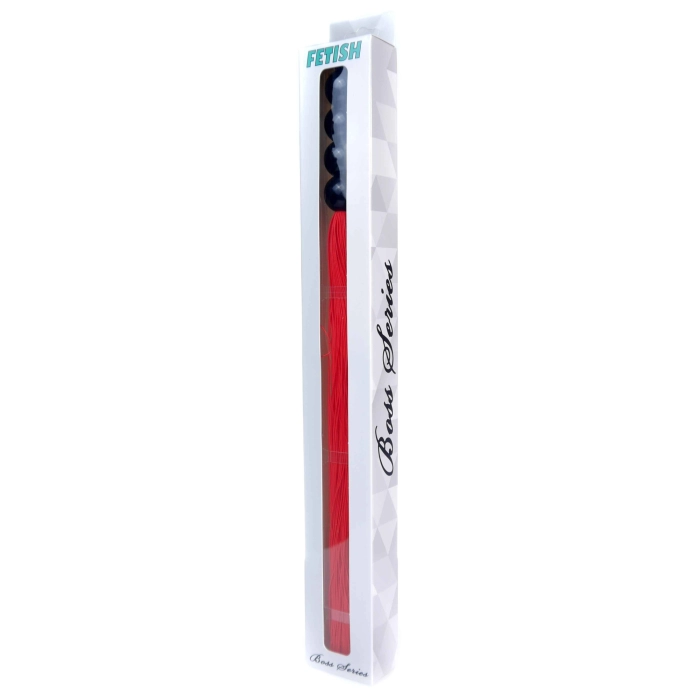Silicone whip 37 cm - red