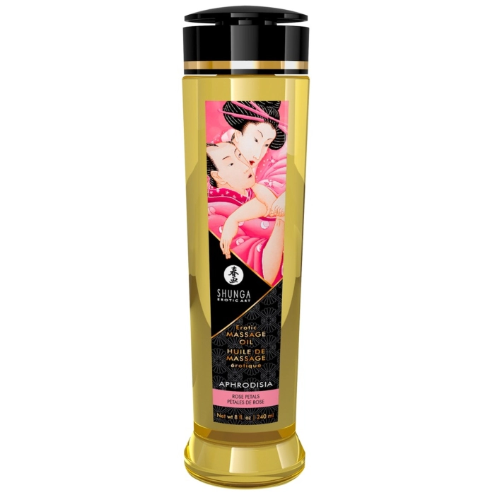 Exclusive Shunga massage oil - rose