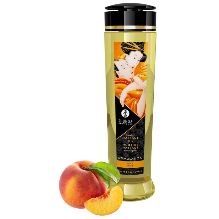 Shunga Exklusives Massageöl - Pfirsich