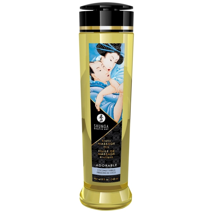 Exclusive Shunga massage oil - coconut