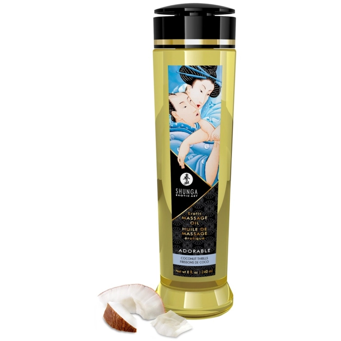Exclusive Shunga massage oil - coconut