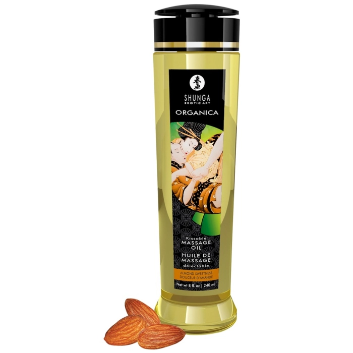 Organic Edible Shunga Massage Oil - Almond