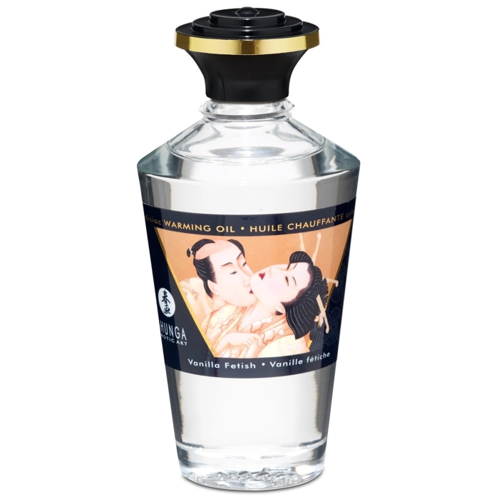 Shunga warming massage oil - vanilla