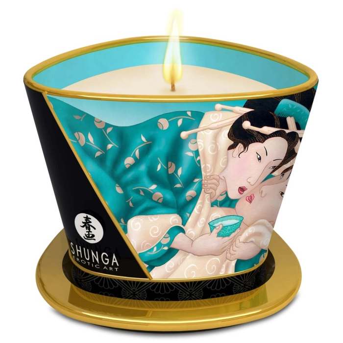Shunga massage candle - island of flowers