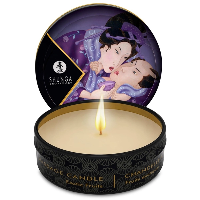 Small Shunga massage candle - exotic fruits