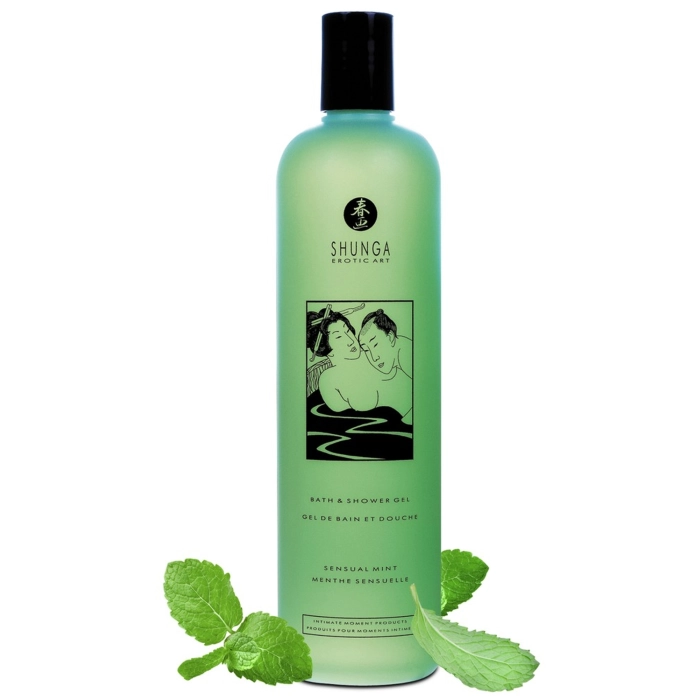 Luxurious bath and shower gel Shunga - mint