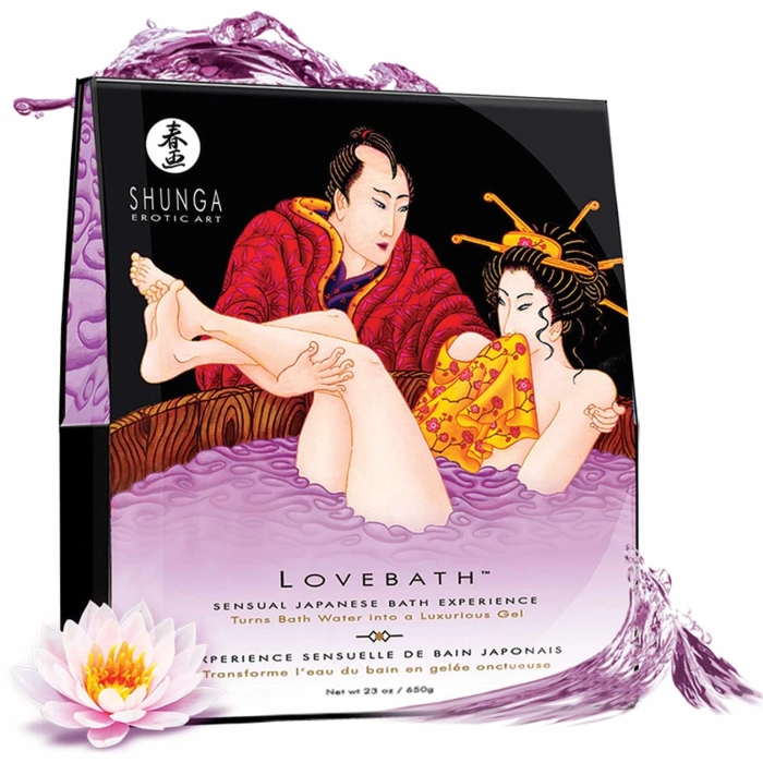 Luxuriöses Bad in Shunga-Gelperlen - Lotosblüte