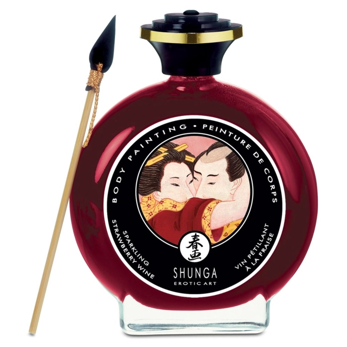 Edible body paint Shunga - strawberry wine