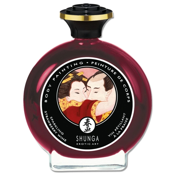 Edible body paint Shunga - strawberry wine