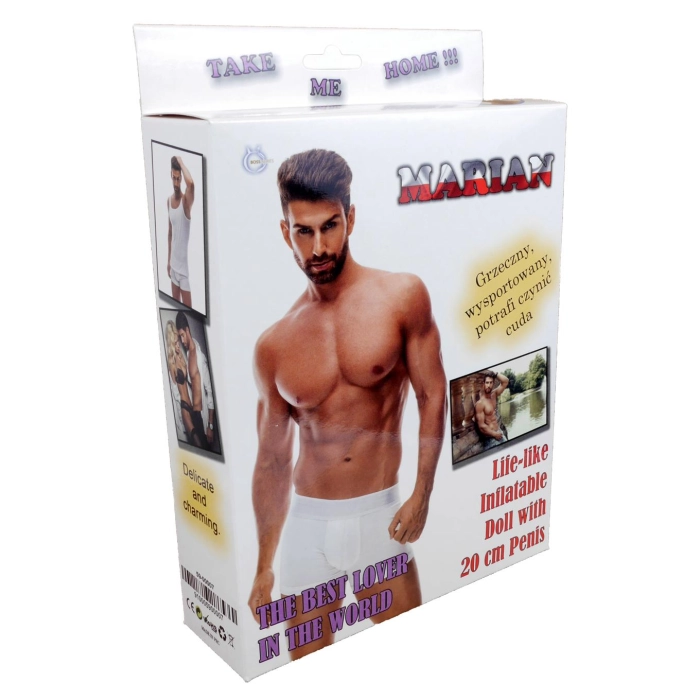 Aufblasbare Puppe Marian (mit 20 cm Penis)
