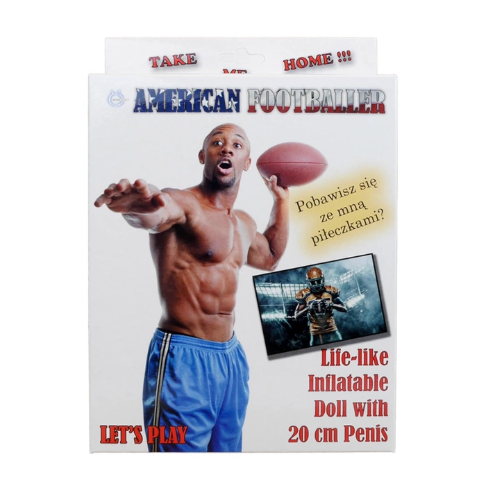 Inflatable doll American player (with 20 cm penis)