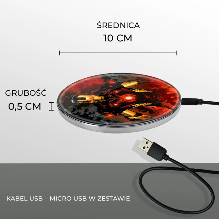 Iron Man Marvel induction charger - licensed product