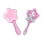 Hair brush with glitter - unicorn