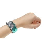 Clasp bracelet with sequins - mix