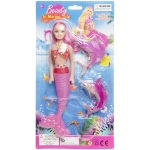 Mermaid doll + sea animals - 29 cm