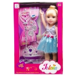 Elaine doll with crown and jewelry - box