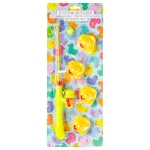 A fishing rod with ducks, a water toy